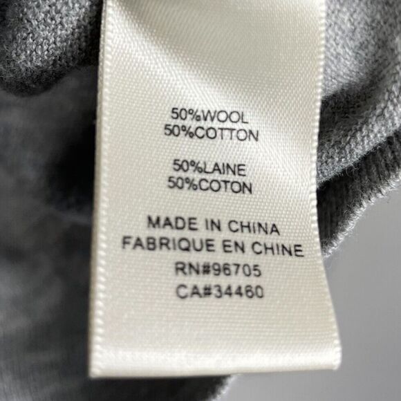 La Vie Rebecca Taylor Sweater Women XS Gray Turtleneck Lightweight Wool Blend - Picture 13 of 14